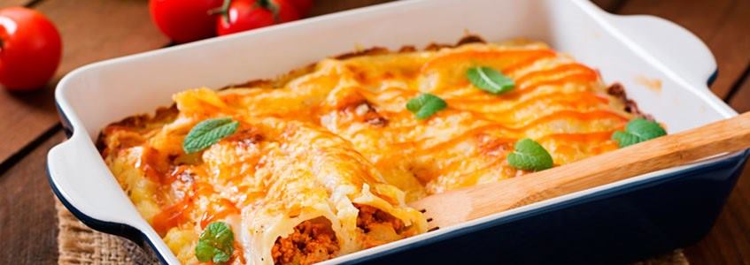 Recetas sanas canelones light