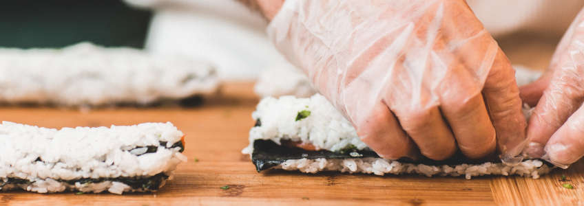 sushi calorías