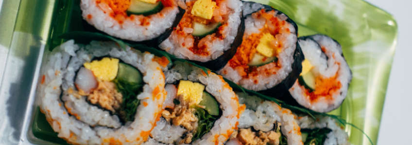 sushi calorías