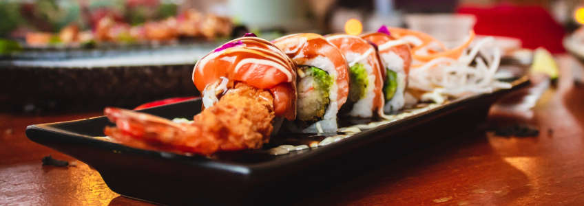 tipos de sushi y sus calorías