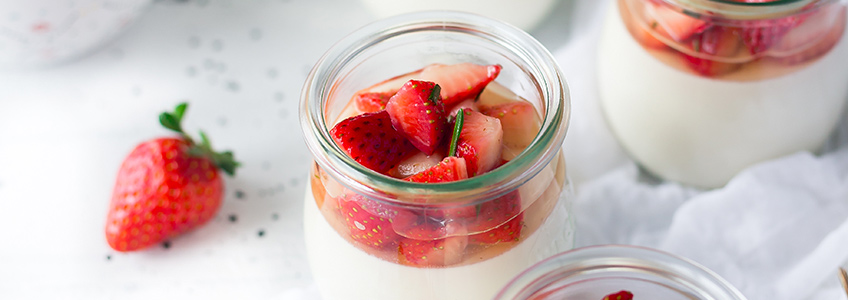 receta yogur de fresa